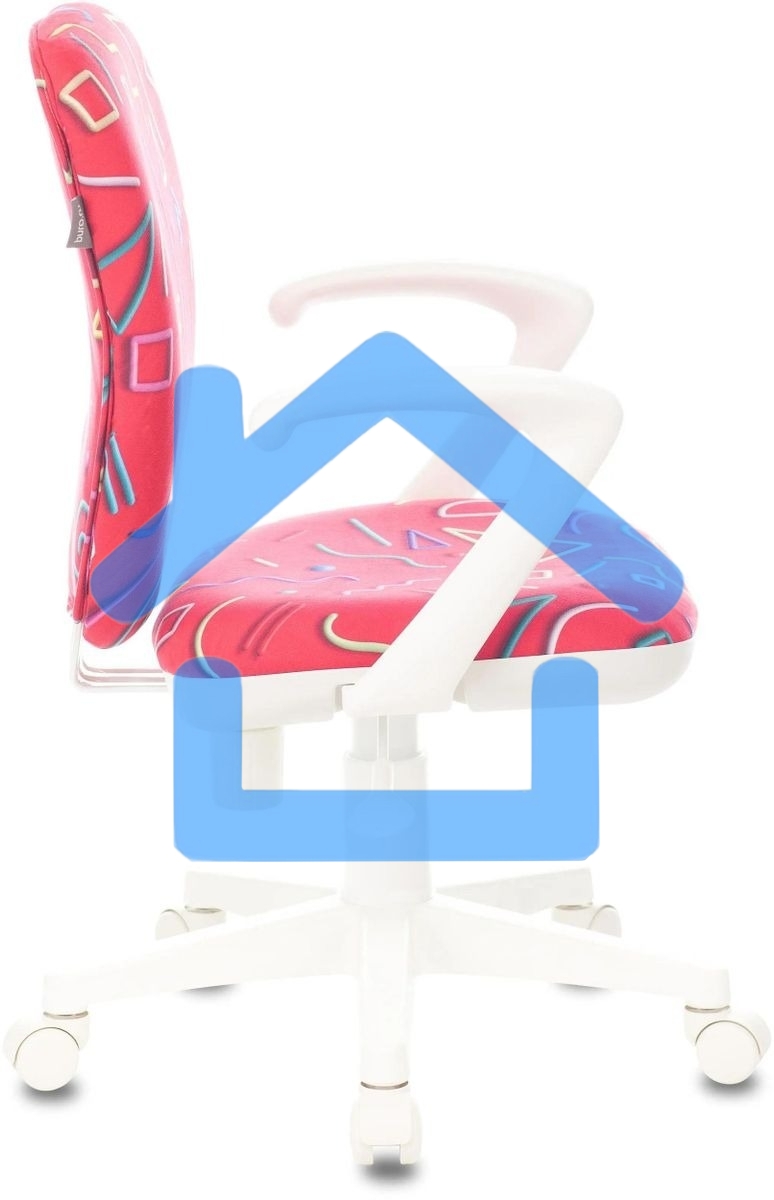 Кресло детское Бюрократ KD-W10AXSN малиновый Sticks 05 крестовина пластик пластик белый