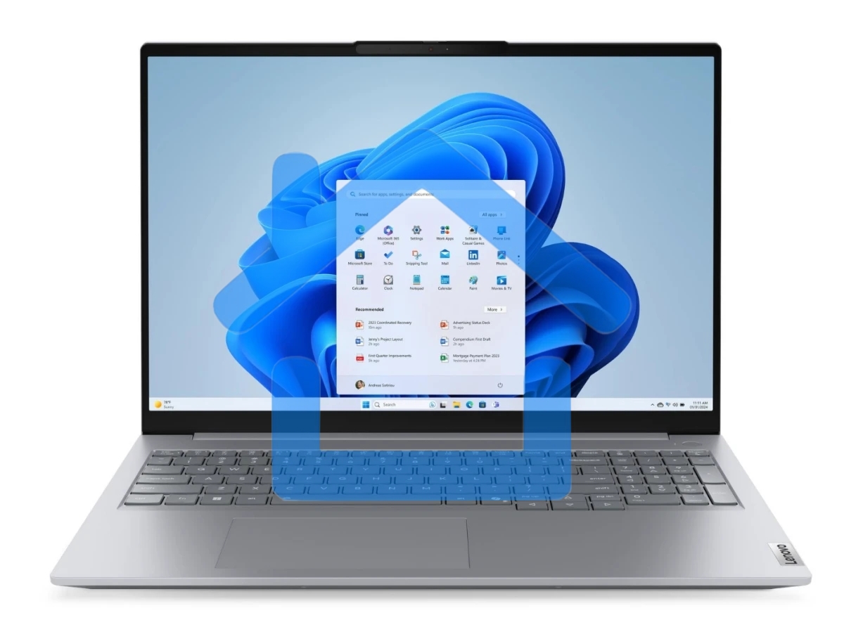 Ноутбук Lenovo ThinkBook 16 G8 IRL Intel Core 7 240H 2500MHz/16