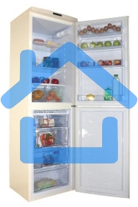 Холодильник DON R-297 BE бежевый мрамор двухкамерный 225/140л морозилка снизу