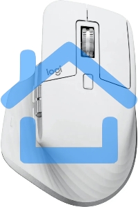 Мышь беспроводная Logitech MX Master 3s светло-серый, 8000 dpi, радиоканал, Bluetooth, USB, кнопки - 7