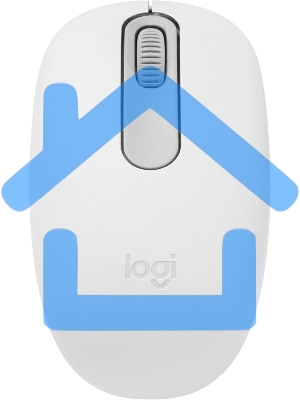 Мышь беспроводная Logitech M196 белый, 1000 dpi, Bluetooth, кнопки - 3