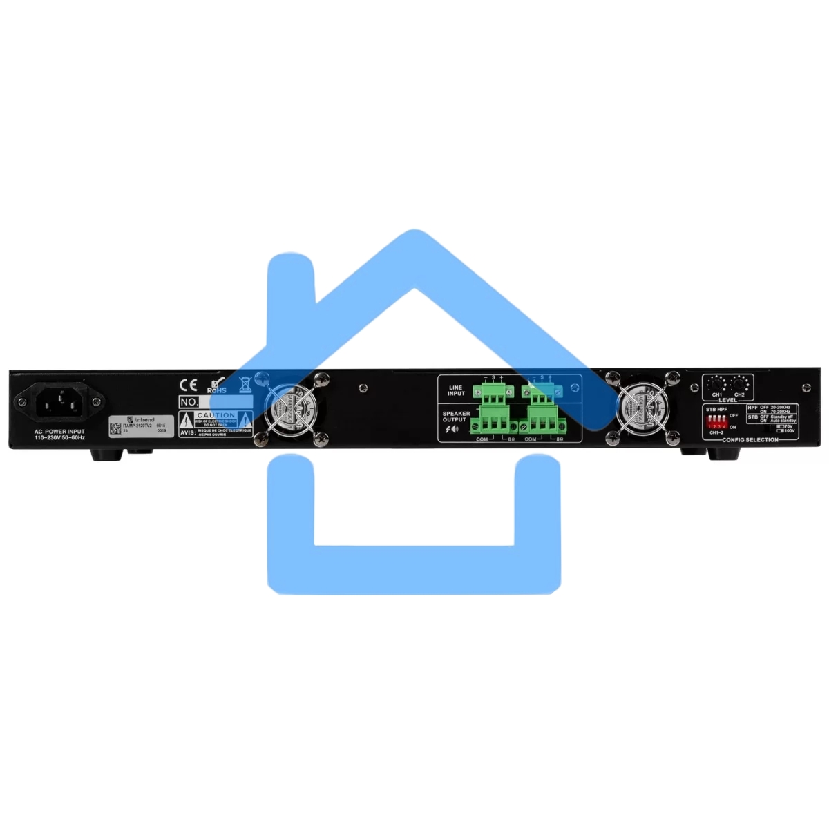 Усилитель INTREND ITAMP-2120Tv2 100V, 2x120Вт