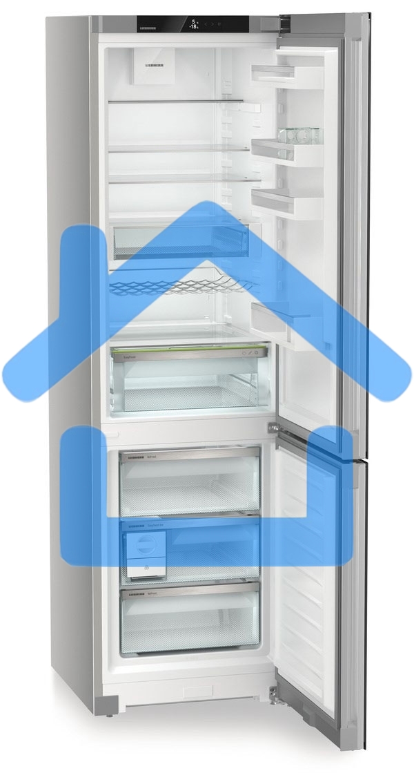 Холодильник Liebherr CNgbc 5723-22 001 серебристый двухкамерный 266/100л морозилка снизу