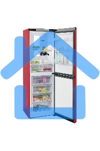 Холодильник Бирюса Б-H940NF красный двухкамерный 210/130л морозильник снизу, No Frost