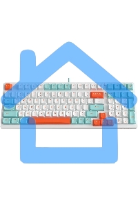 Клавиатура проводная A4Tech Fstyler FS300 (FS300 PANDA SNORKLENING), USB, белый