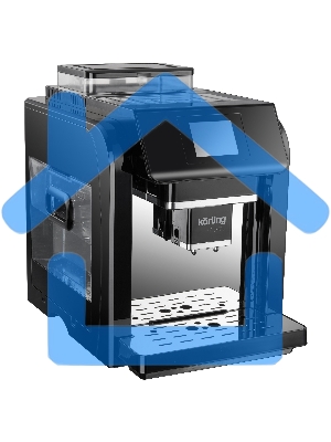 Кофемашина автоматическая Korting KACM 2009 PRESTO черный, зерновой/молотый, 2 л, 1400 Вт, 19 бар