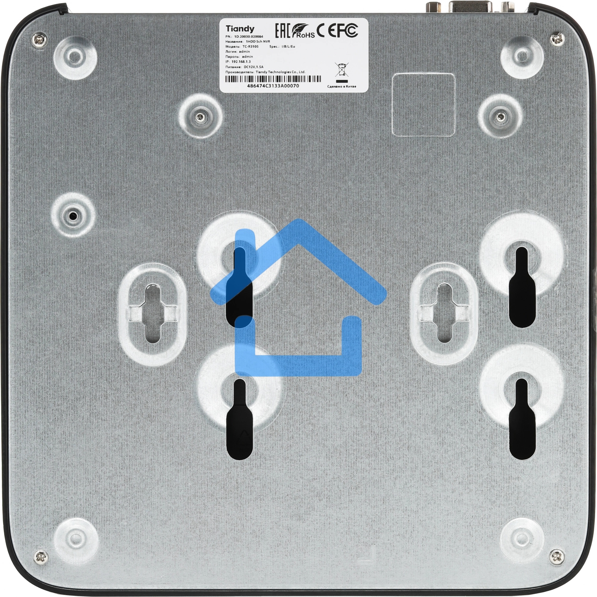 Видеорегистратор Tiandy TC-R3105 Spec: I/B/L/Eu