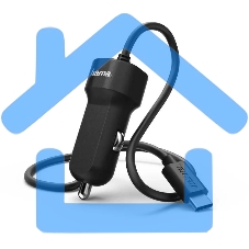 Автомобильное зарядное устройство Hama H-173618 3A PD универсальное черный