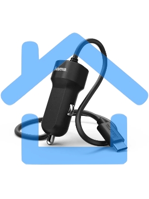 Автомобильное зарядное устройство Hama H-173618 3A PD универсальное черный