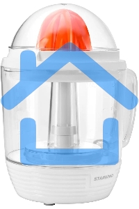 Соковыжималка цитрусовая Starwind SJ 1241 30Вт рез.сок.:1200мл. белый/прозрачный