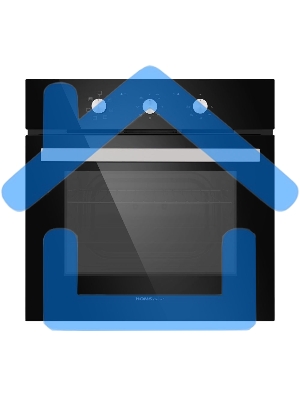 Духовой шкаф электрический встраиваемый HOMSair OES657BK черный