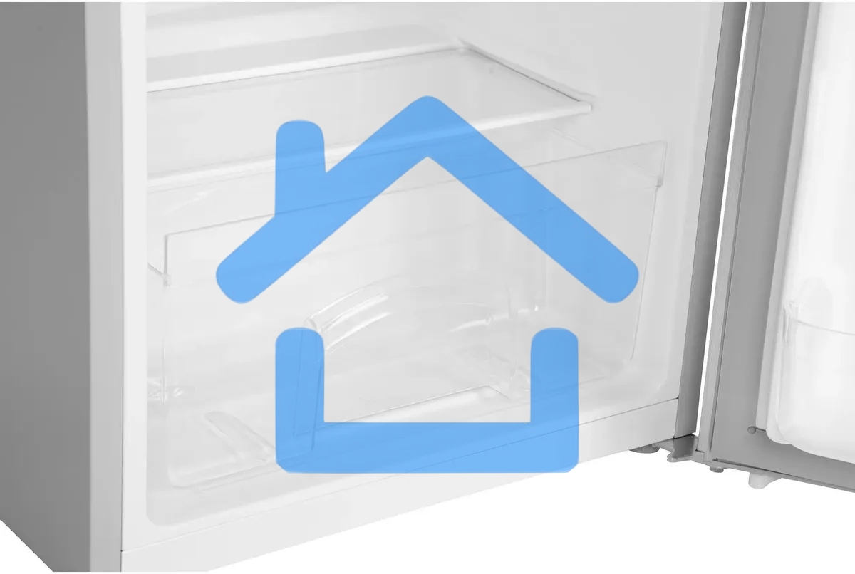 Холодильник Hyundai CT10051H серебристый двухкамерный 59/25л морозилка сверху