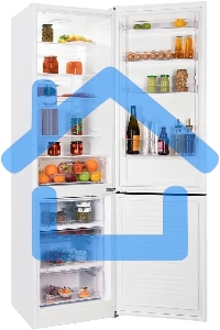 Холодильник Nordfrost NRB 154 W белый матовый двухкамерный 238/115 л морозилка снизу, капельная система