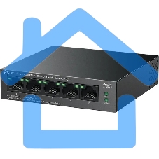 Настольный коммутатор TP-Link LS105LP с 5 портами 10/100 Мбит/с (4 порта PoE)