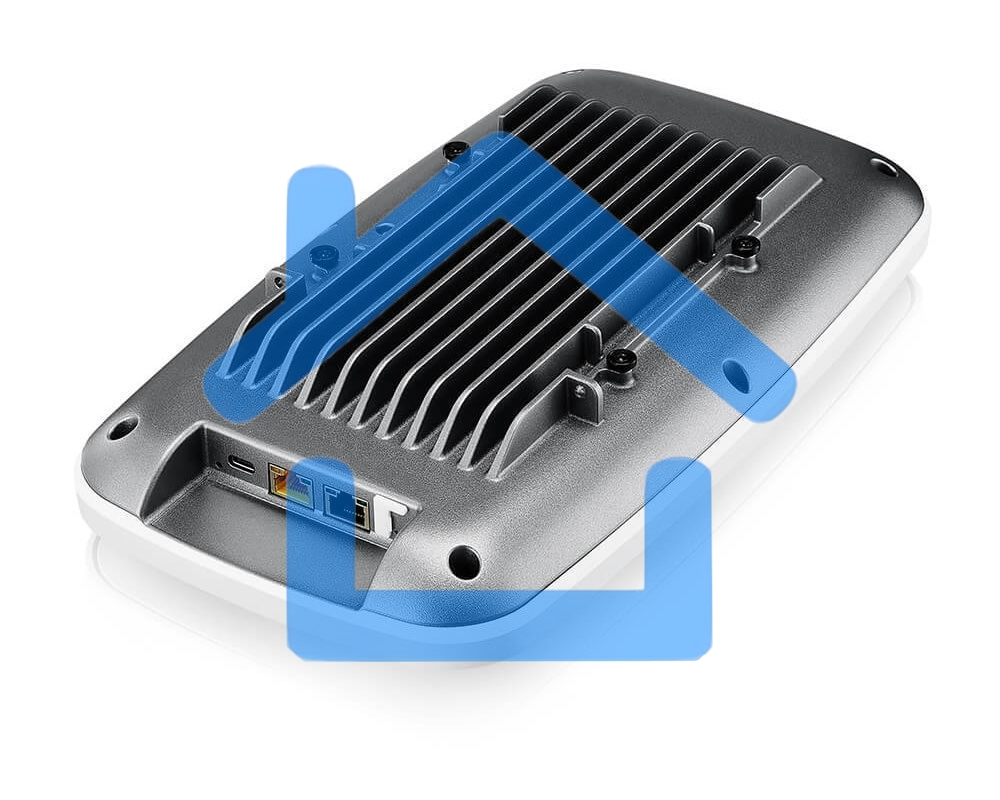 Точка доступа Zyxel NebulaFlex WBE660S, WiFi 7, 802.11a/b/g/n/ac/ax/be (2,4 и 5 ГГц), MU-MIMO, Smart Antenna, антенны 4x4, до 1376+8640 Мбит/с, 1xLAN 10GE, 1xLAN GE, PoE, защита от 4G/5G, BLE Beacon