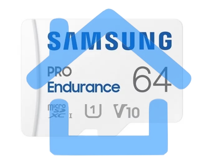 Флеш карта microSDXC 64Gb Samsung PRO Endurance (для видеорегистратора) Class 10, UHS-I, W 30 МБ/с, R 100 МБ/с, <MB-MJ64KA/APC> адаптер на SD