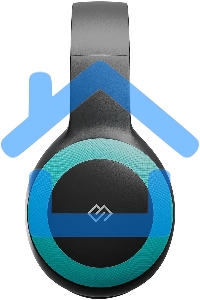 Гарнитура накладные Digma BT-15 черный/голубой беспроводные bluetooth оголовье