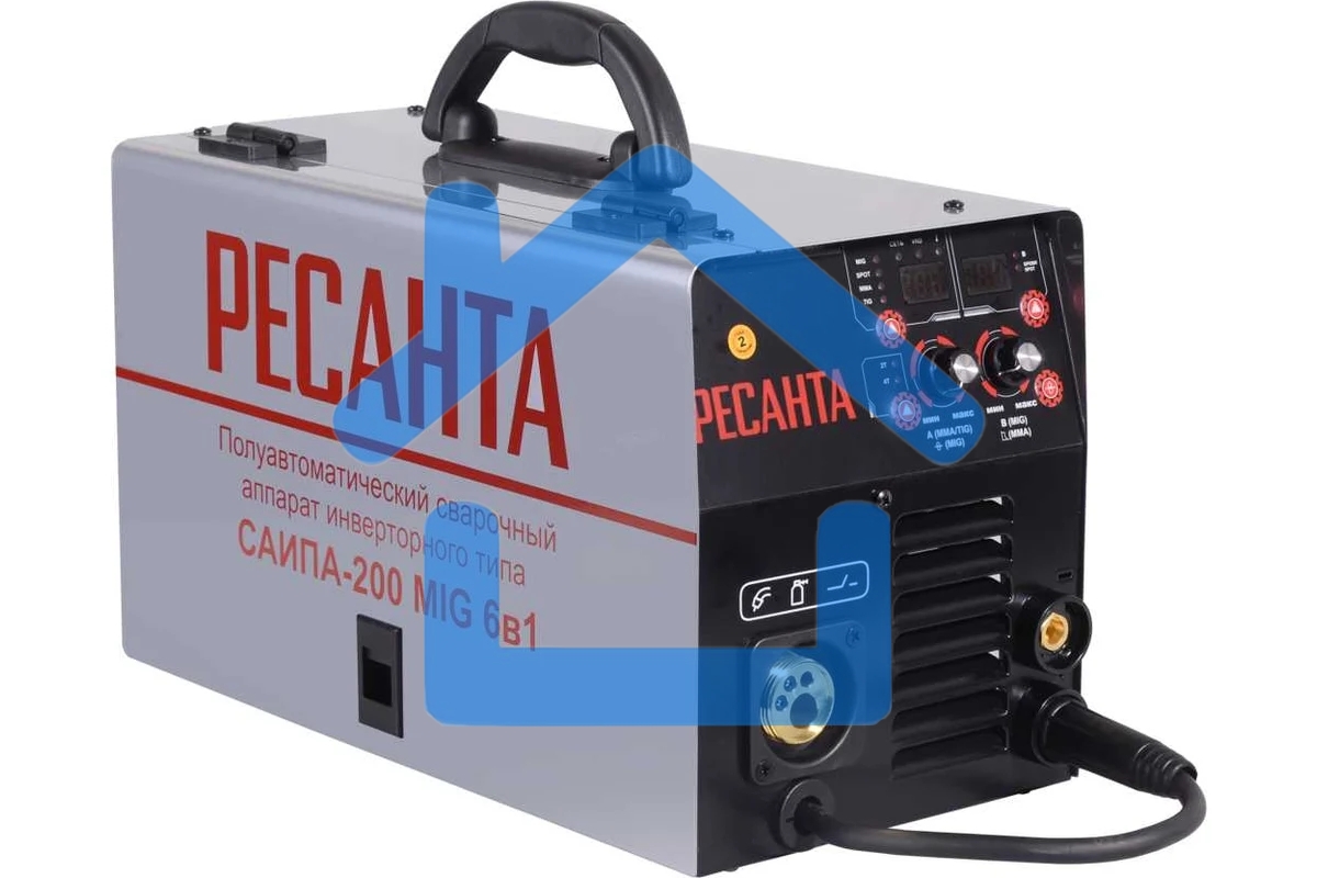 Сварочный аппарат инверторный полуавтоматический Ресанта САИПА-200 65/9