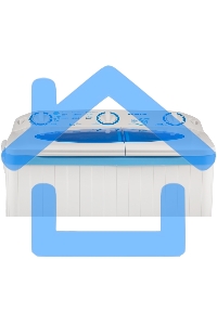 Стиральная машина Renova WS-60PT/РЕТ белый/голубой