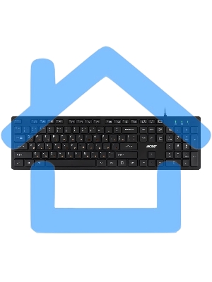 Клавиатура Acer OKW122 проводная, USB, черный