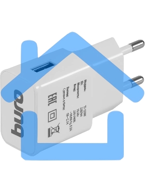 Сетевое зарядное устройство Buro TJ-159w 2.1A универсальное белый