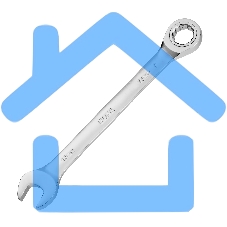 Ключ комбинированный трещоточный Denzel 14711 17 мм, CrV, матовый хром