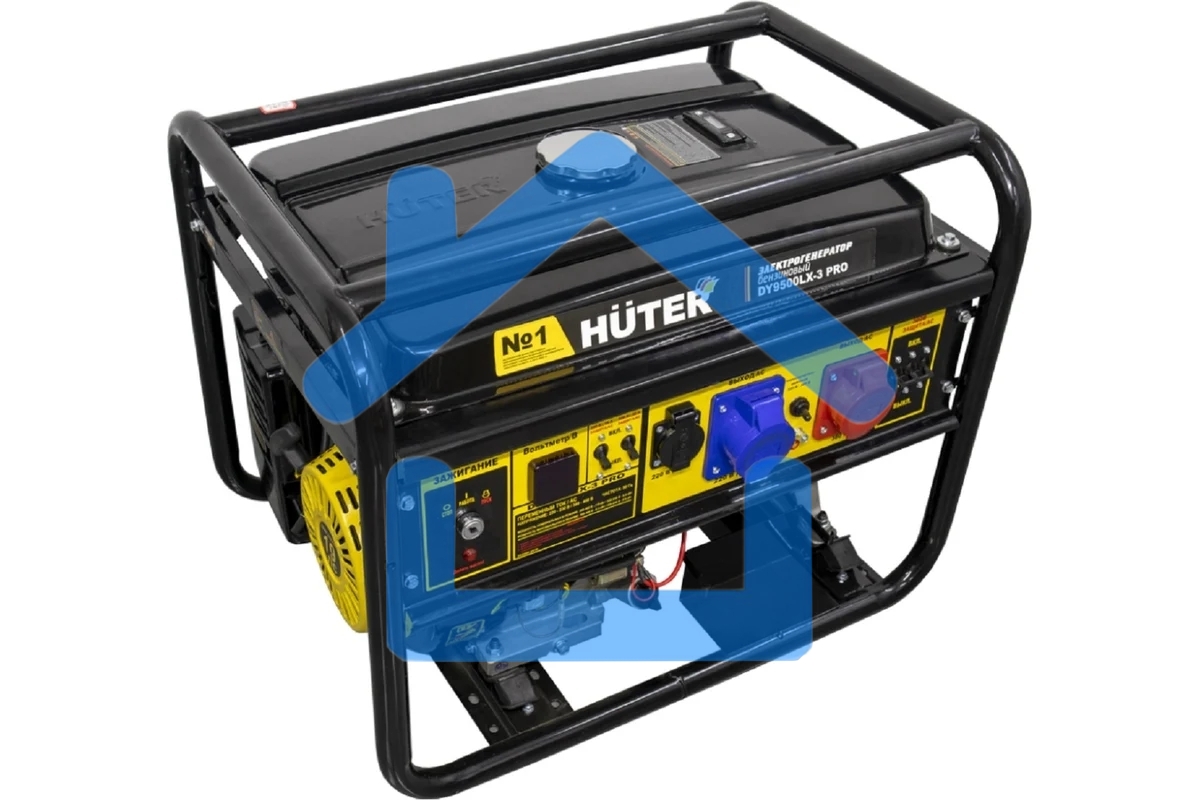 Электрогенератор бензиновый Huter DY9500LX-3 PRO, 8 кВт, 96 дБ, 79.4 кг