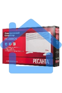 Конвектор Ресанта ОК-2000СН белый, 2000 Вт, 20 м2, термостат