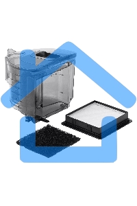 Пылесос BBK BV1900 серый/синий, 400/2200 Вт, уборка сухая, пылесборник контейнер 3 л