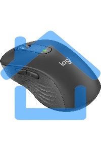 Мышь беспроводная Logitech Signature M650 L графитовый, 4000 dpi, радиоканал, Bluetooth, USB, кнопки - 5