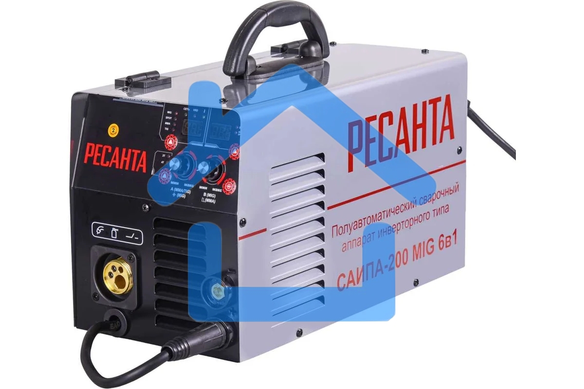 Сварочный аппарат инверторный полуавтоматический Ресанта САИПА-200 65/9