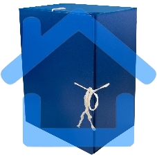 Папка архивная 4 завязки Silwerhof КБЗ-4-150P, бумвинил, корешок 150мм, разобранный A4, ассорти