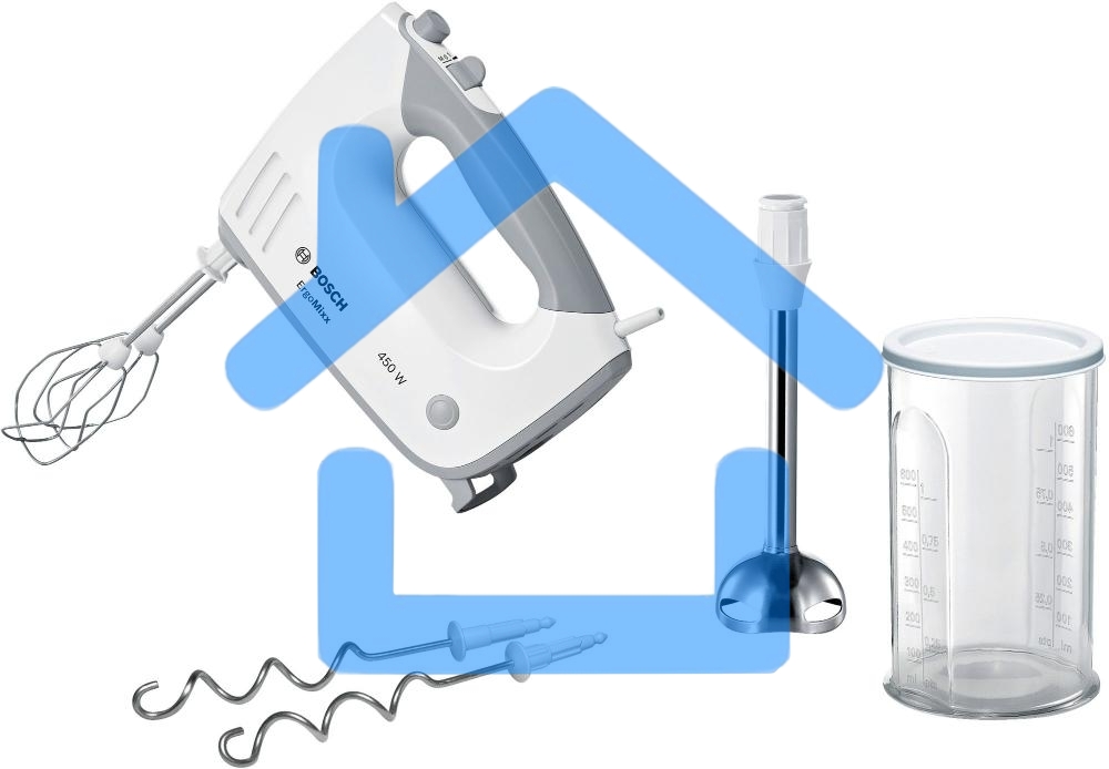 Миксер ручной Bosch MFQ36470 450 Вт, белый