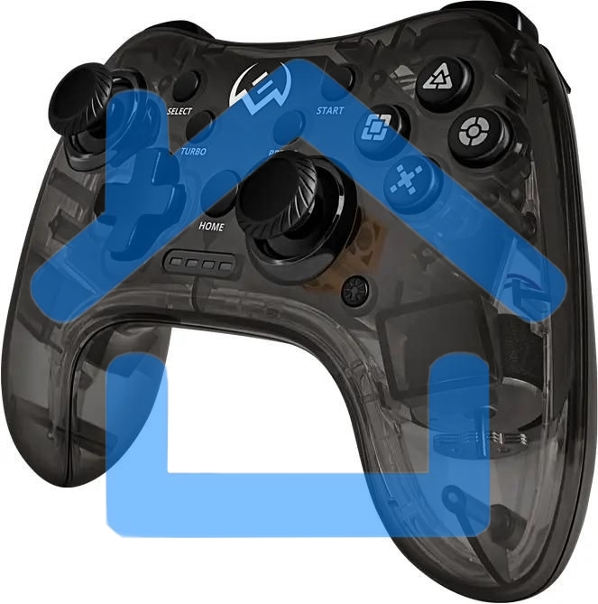 Геймпад Sven GC-5050 черный Bluetooth Беспроводной виброотдача обратная связь (в компл.:держатель для смартфона/кабель USB) (SV-016029)