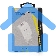 Сетевое универсальное зарядное устройство Crown CMWC-3002 белый