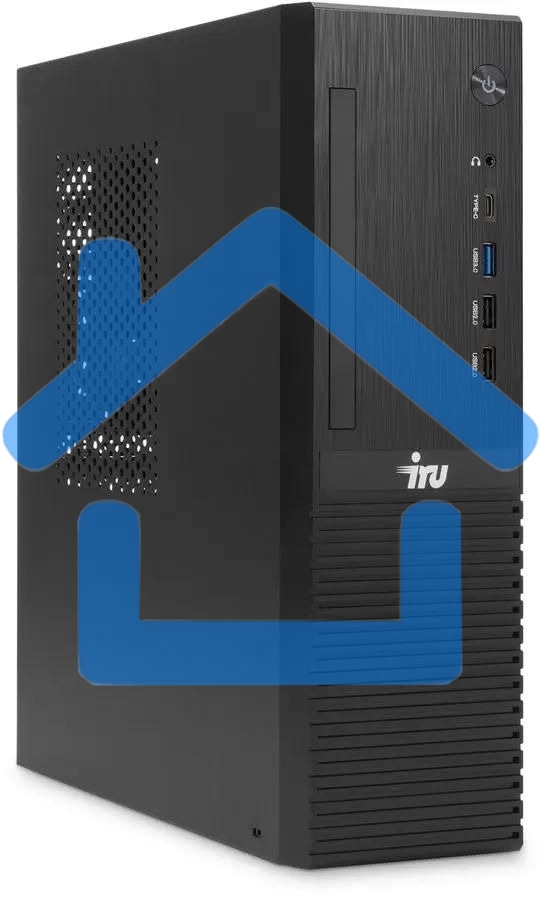 Персональный компьютер IRU 310SC SFF Cel G6900 (3.4) 8Gb SSD256Gb UHDG 710 Windows 11 Professional GbitEth 200W черный (2017897)
