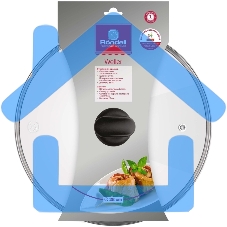 Крышка стеклянная 28 см Weller термостойк.стекло,ободок из нерж.ст,бакелитов.ручка, RDA-123