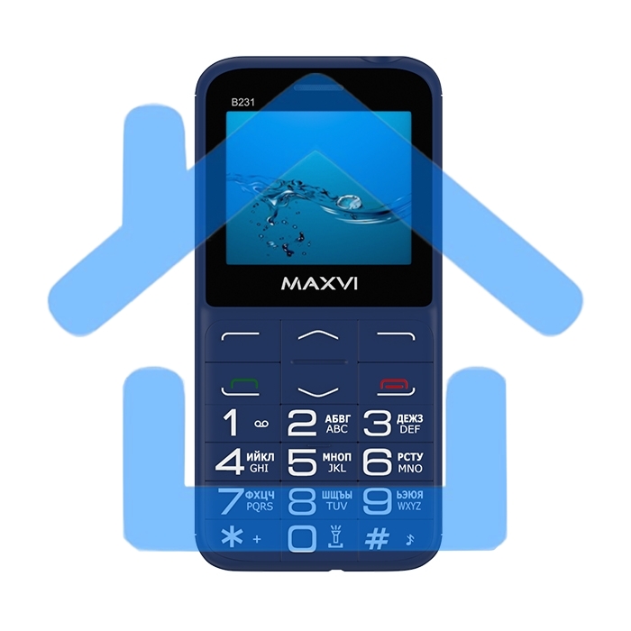 Мобильный телефон Maxvi B231 blue