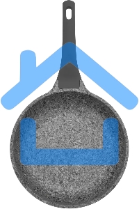 Сковорода Rondell Granit Carrara RDA-1844, 24см, без крышки, серый