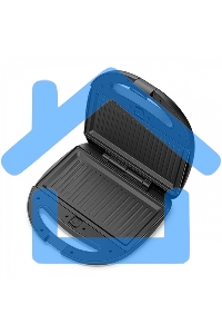 Прибор для выпечки BQ ST2001 черный, 4 in 1. MultiChef, 800 Вт, многофункциональный прибор 4 в 1, 4 пары панелей в комплекте: гриль, венские вафли, сэндвич, орешки, антипригарное покрытие панелей Non-Stick PRO, равномерный нагрев, вертикальное хранение, о