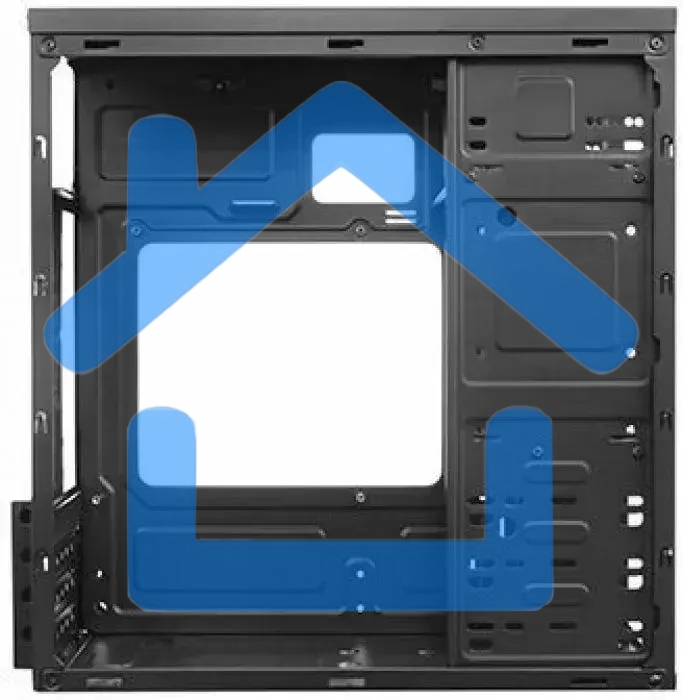 Компьютерный корпус LinkWorld VC-13M071 М0 черный без БП mATX 1x80мм 1x120мм 2xUSB 2.0 audio