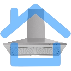 Вытяжка каминная HOMSair Delta 60 нержавеющая сталь, 60 см, 600 куб. м/ч, 47 дБ