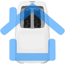 Тостер DELTA DL-6901 белый, 650 Вт