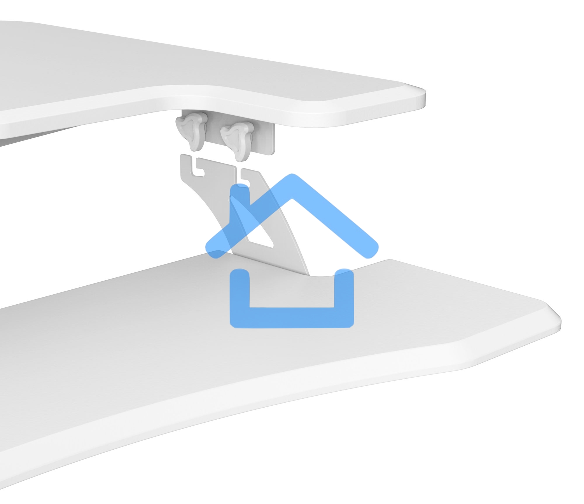 Стол для ноутбука Cactus VM-FDE103 столешница МДФ белый 91.5x56x123см (CS-FDE103WWT)