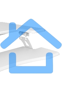 Стол для ноутбука Cactus VM-FDE103 столешница МДФ белый 91.5x56x123см (CS-FDE103WWT)