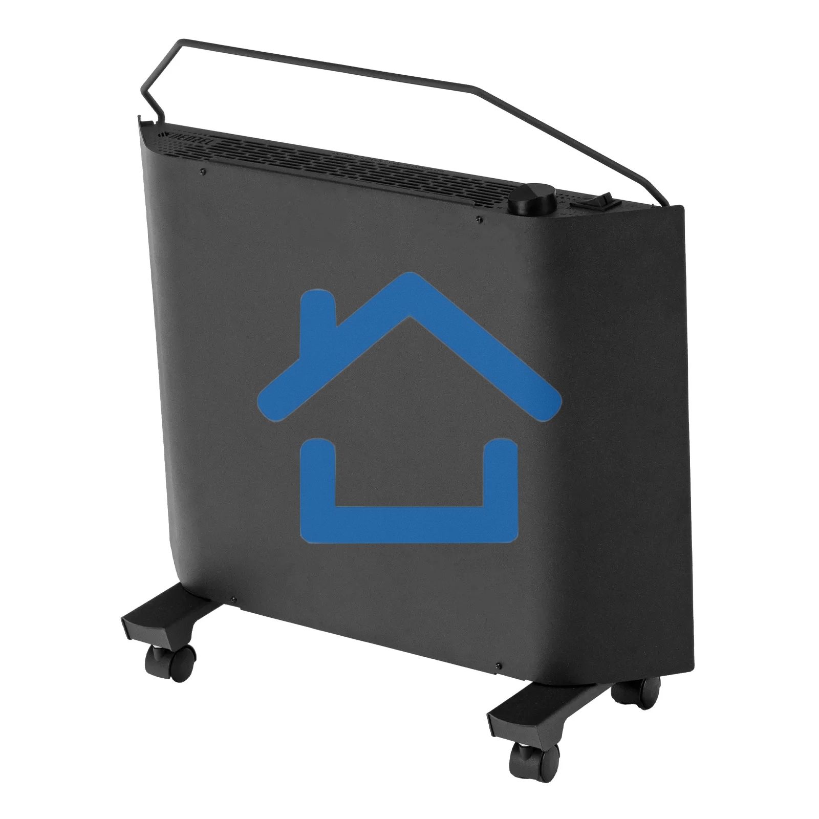 Конвектор Denzel XCE-1000B черный, 1000 Вт, 15 м2, термостат