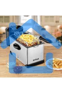 Фритюрница Kitfort КТ-4052 2000Вт серебристый/черный