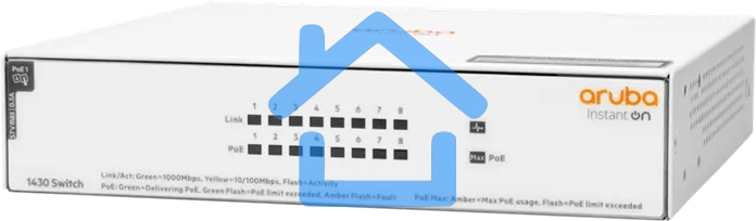 Коммутатор HPE Aruba Instant On 1430 8G Class4 PoE 64W Switch Switch