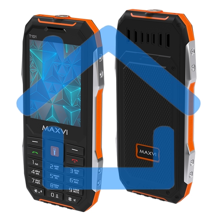 Мобильный телефон Maxvi T101 оранжевый