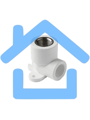 Водорозетка PRO AQUA PA28008P 20 х 1/2' ВР полипропиленовая PPR белая PRO AQUA